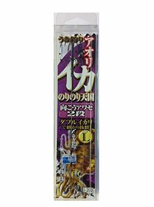 ささめ針(SASAME) イカのりのり向こうアワセ2段(スティックイカリ) 黒 L I-200