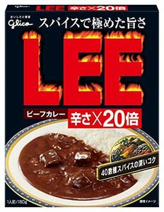 江崎グリコ ビーフカレーLEE辛さ×20倍 180g×10個