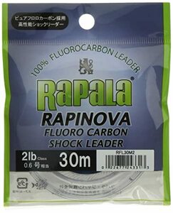 Rapala(ラパラ) リーダー ラピノヴァ ショックリーダー フロロカーボン 30m 0.6号 2lb クリア RFL30M2