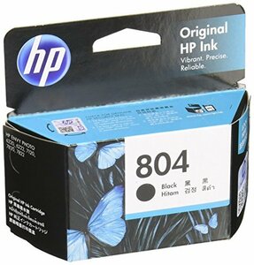 HP 804 純正 インクカートリッジ 黒 ブラック T6N10AA【国内正規品】