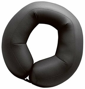 MOGU(モグ) ビーズクッション ブラック 枕 ネックピロー 黒 (全長約28cm) ビーズクッション