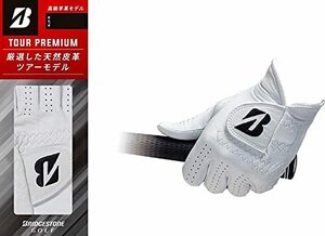 BRIDGESTONE( Bridgestone ) Golf glove men's GLG10 TOUR PREMIUM white 25cm Golf 