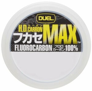 DUEL(デュエル) フロロライン 1.25号 H.D.CARBON フカセ MAX 50m 1.25号 ナチュラルクリアー 磯釣