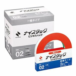 ニチバン 両面テープ ナイスタック ビジネスパック (一般) 5巻入 15mm×30m NWBP-15