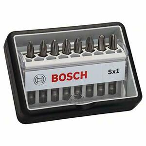 ボッシュ(BOSCH) ドライバービットセット(8本・六角軸6.35mm・9mm溝シャンク・PH2x25mm・ケース付) 2607