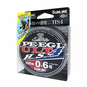 サンライン(SUNLINE) PEライン ソルティメイト PEエギ ULT HS4 180m 0.6号 4.5kg 4本 ホワイト