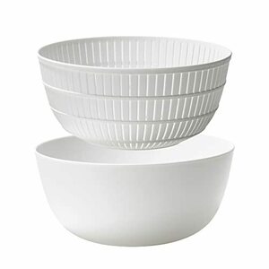 ライクイット ( like-it ) ざる ボウル Colander&Bowl 米とぎにも使える ザルとボール Ф22.7×高10