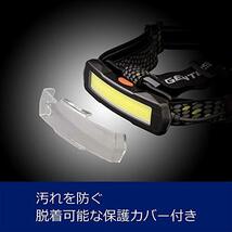 GENTOS(ジェントス) LED ヘッドライト USB充電式 【明るさ600ルーメン/実用点灯2.5時間/COB(発光面)LED_画像5