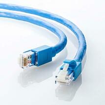 サンワサプライ CAT6A LANケーブル (0.5m) 10Gbps/500MHz RJ45 ツメ折れ防止 ブルー KB-T6A_画像5