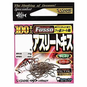 ささめ針(Sasame) 22ZAS アスリートキス (TCフッ素コート) 100本入り #4