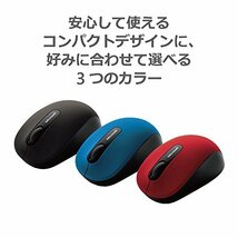 マイクロソフト Bluetooth モバイル マウス 3600 PN7-00007 : ワイヤレス コンパクト 利き手を問わないデ_画像4