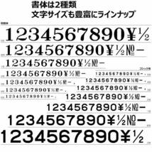 シャチハタ スタンプ 柄付ゴム印 連結式 数字セット GRN-5M 明朝体 5号 印面3.2×2.3ミリ_画像6