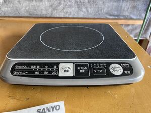 SANYO サンヨー 電磁調理器 TIC-C136 100V 1300W 取説あり！ 330×330×600 