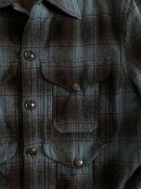 【希少】極美品 RRL WOOL SHADOW PLAID SHIRT JACKET ダブルアールエル シャドーチェック シャツ ジャケット カバーオール 好配色 2010年 S_画像5