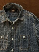 【傑作】RRL ALASKA WABASH SPORTS SHIRT ダブルアールエル ジョニーデップ着用 インディゴ ウォバッシュ ストライプ シャツ XS_画像1