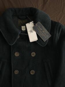 【希少】新品 世界100着限定 RRL LIMITED EDITION INDIGO P COAT ダブルアールエル リミテッド 刺し子 Pコート ピーコート コートS