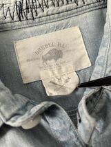 【希少】美品 RRL REPAIRED INDIGO SHAMBLEY SHIRT ダブルアールエル インディゴ リペア シャンブレー シャツ M_画像3