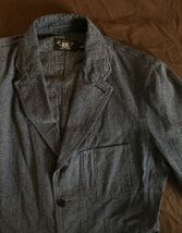 【名作】極美品 RRL JASPE INDIGO WORK JACKET ダブルアールエル ジャスペ ごま塩 ソルトペッパー 霜降り 杢 ワーク ジャケット L_画像1