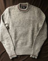 【名作】美品 RRL MARLED WOOL COTTON CREWNECK SWEATER ダブルアールエル 霜降り 杢 ニット セーター ラルフローレン 激渋 L_画像2