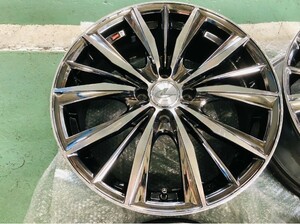 LEONIS VX 17インチ 17x7.0J 4/100 +45 BKMC ブラックミラーカット