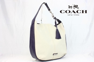 COACH コーチ ワンショルダーバッグ F28911 アベリー マザーズバッグ 　キャンバス ショルダーバッグ 通学 メンズ ナチュラルホワイト 1円