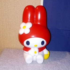 1998年製 サンリオ マイメロディ 貯金箱 陶器 置物 マイメロ MY MELODY 中古品 希少 レア 高さ 約27㎝ ハロー キティの画像1