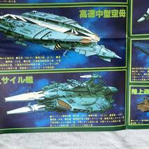 Z-7246■宇宙戦艦ヤマト2 白色彗星軍戦力 両面ポスター 約76cm×約35cm■冒険王5月号付録 1979年発行■_画像7