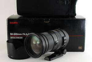 【極美品!!】SIGMA シグマ 50-500mm F4.5-6.3 APO DG OS 超望遠レンズ ニコン用 付属品充実！