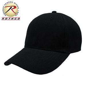 ROTHCO 新品 ロープロファイル キャップ (黒) 無地 ベースボール 目深 深め 野球帽 帽子 メンズ レディース LP Low Profile Cap フリー