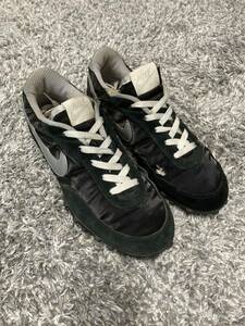 NIKE ナイキ 314420-001 WAFFLE RACER Ⅱ スニーカー シューズ 黒ワッフルレーサーツー2 ジャンク US7.5 25.5cm