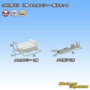 住友電装 060型 TS 2極 メスカプラー・端子セット