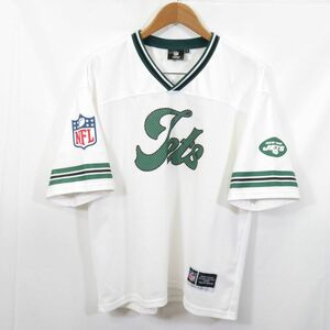 NFL ニューヨーク ジェッツ アメフト チーム ユニフォーム メッシュ シャツ sizeM/ 　1203