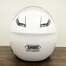 ○ SHOEI ショウエイ ヘルメット J-Cruise Mサイズ(57cm) ホワイト ジェイクルーズ バイク用品 ジェットヘルメット_画像7