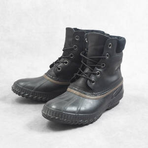 定価18,700円『SOREL』スノーブーツ 26cm ブラック シャイアンレースフルグレイン 防水 ソレル メンズ 管理1216