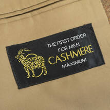 上質カシミヤ混ウールジャケット『CASHMERE MAXIMUM』AB7(c100-w90-t180) 金釦 ブラウン メンズ 管理1272_画像5