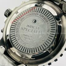 AB13 インビクタ メンズブランド腕時計 シルバー おしゃれなクロノグラフ INVICTA SPECIALTY 6620 新品未使用・送料無料 激レア_画像5