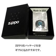 ZIPPO ライター 限定 ターコイズスタイル シリアルNo入り ジッポ シルバー 銀バレル仕上げ_画像6