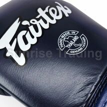 新品 Fairtex フェアテックス 本革性 レザー グローブ BGV1 ブルー 10oz ムエイタイ ボクシング キックボクシング MMA 格闘技 Gloves_画像3