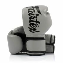 新品 Fairtex フェアテックス シンセティックレザー グローブ BGV14 グレー 8oz ムエイタイ ボクシング キックボクシング MMA 格闘技_画像1