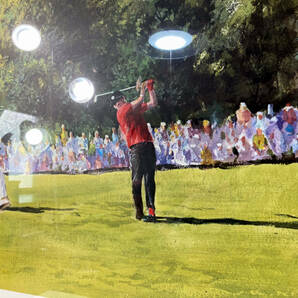 Ray Ellis Lee Trevino RED SHIRT GREEN MAGIC リトグラフ 直筆サイン 絵画 ゴルフ スポーツ プリント アート 美術 洋画 版画【1220.3】の画像7