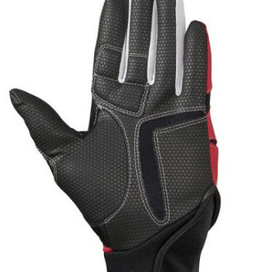 ミズノ ジュニア守備用手袋[左手用]1EJEY21062 レッド×ブラック 掌部カラー:ブラック 16-21cmの画像2