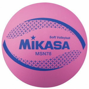 MIKASA ソフトバレーボール 円周78cm 検定球 MSN78-P ピンク