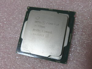 【中古CPU】 intel CORE i7 7700K SR33A LGA1151 第7世代 Kaby Lake 動作確認済