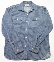 Deluxeware (デラックスウエア) HV-01...HICKORY NEL SHIRT / ヒッコリー ネルシャツ size L_画像1