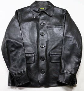 Dapper's (ダッパーズ) Lot 1437 Classical Leather Car Coat / クラシカル レザーカーコート 未使用品 ブラック size 38(M) / ジャケット