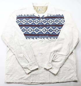 WEIRDO (ウィアード) YETI - L/S SHIRTS / イエティ コーデュロイシャツ WRD-17-AW-18 アイボリー size XL / グラッドハンド