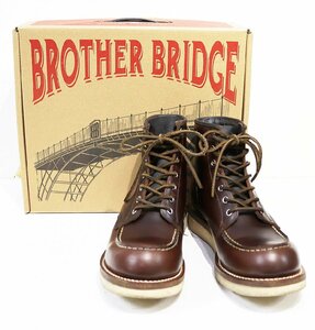 BROTHER BRIDGE (ブラザーブリッジ) RIOGRANDE / リオグランデ モックトゥワークブーツ BBB-A002 美品 ブラウン size 8E(26cm)