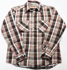 CAMCO (カムコ) HEAVY NEL WORK SHIRT / ヘビーネル ワークシャツ 美品 ブラック × グレー size S