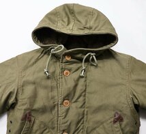 COLIMBO (コリンボ) OBSERVER PARKA AMEND #2 / オブザーバーパーカー ZR-0125 美品 オリーブ size 34 / デッキジャケット / N-1_画像4