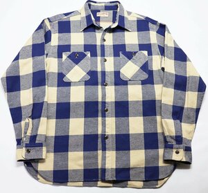 SugarCane (シュガーケーン) TWILL CHECK WORK SHIRT / ツイルチェックワークシャツ sc29147 極美品 ベージュ size L / ネルシャツ